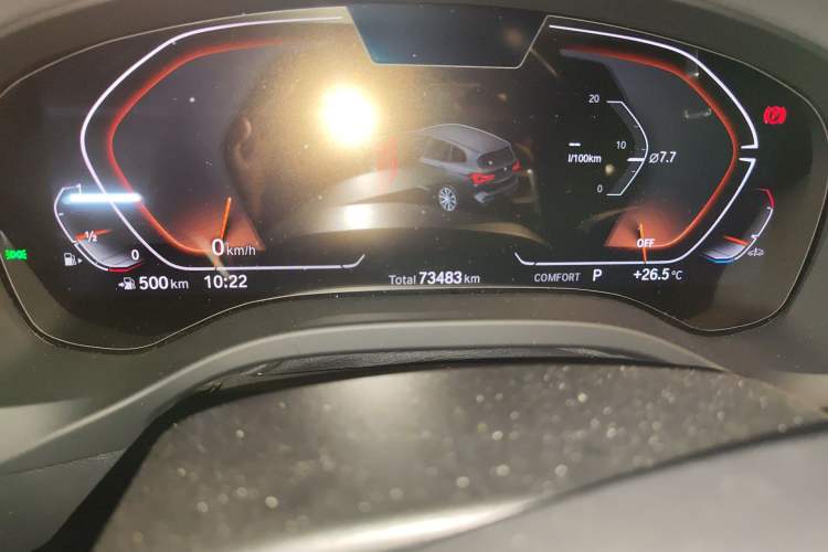 Used BMW X3 2023 xDrive30i Leading Model M Night Edition Package Odometer Close Up