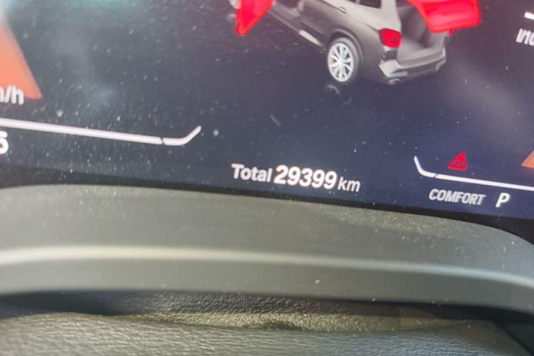 Used BMW X3 2023 xDrive30i Leading Model M Night Edition Package Odometer Close Up