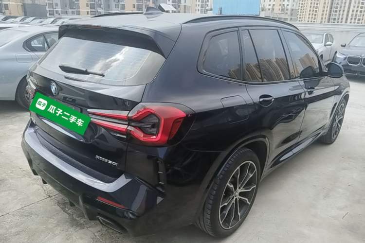 Used BMW X3 2023 xDrive30i Leading Model M Night Edition Package Rear Right 45 Deg