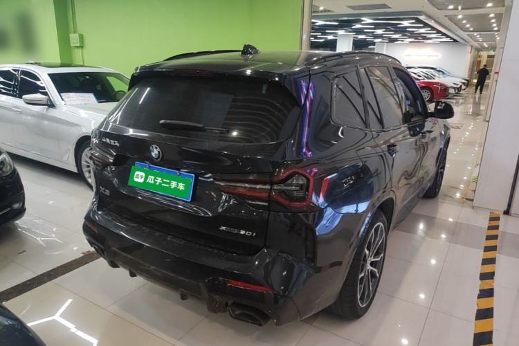 Used BMW X3 2023 xDrive30i Leading Model M Night Edition Package Rear Right 45 Deg