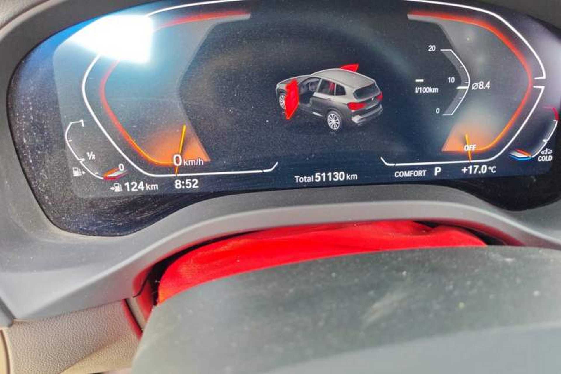 Used BMW X3 2023 xDrive30i Leading Model M Night Edition Package Odometer Close Up