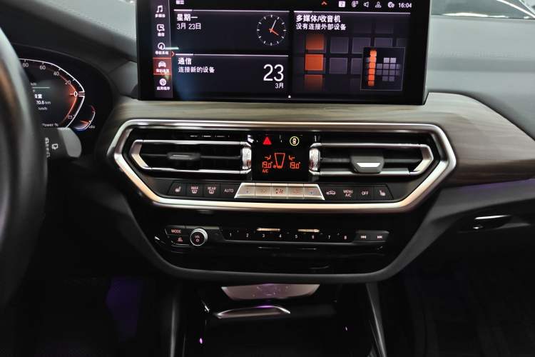 Used BMW X3 2023 xDrive30i Leading Model M Night Edition Package Audio And AC Panel