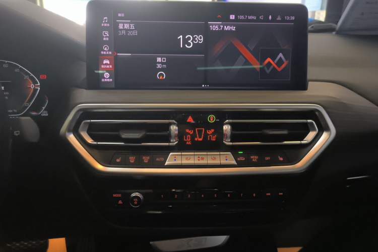 Used BMW X3 2023 xDrive30i Leading Model M Night Edition Package Audio And AC Panel