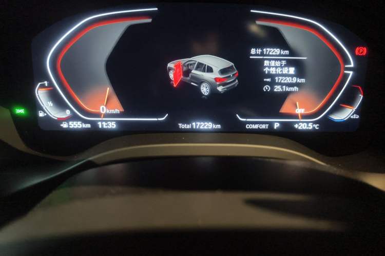 Used BMW X3 2023 Restyled xDrive30i Leading Edition M Night Sky Package Odometer Close Up
