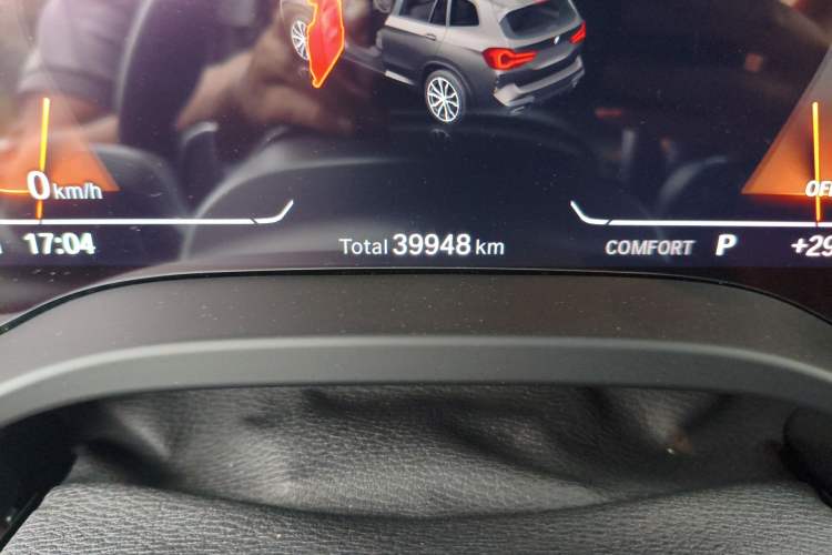 Used BMW X3 2023 xDrive30i Luxury Edition M Night Sky Package Odometer Close Up