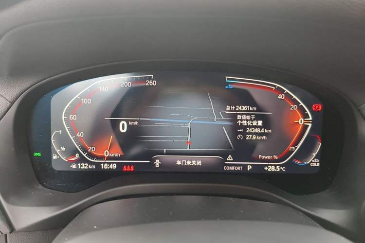 Used BMW X3 2023 xDrive30i Leading Model M Night Edition Package Odometer Close Up