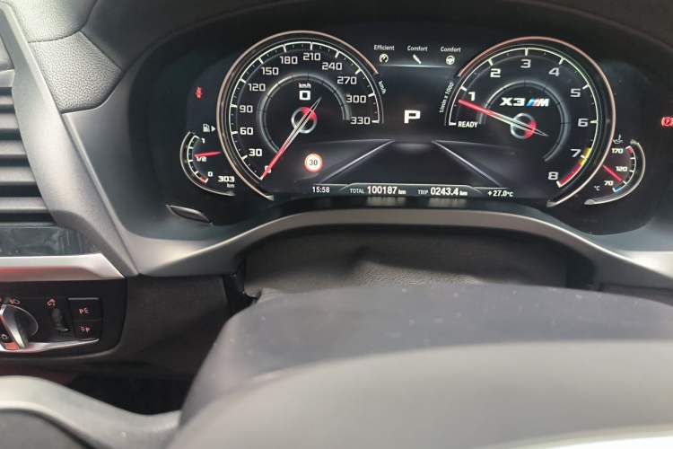 Used BMW X3 M 2019 X3 M Competition Edition Odometer Close Up