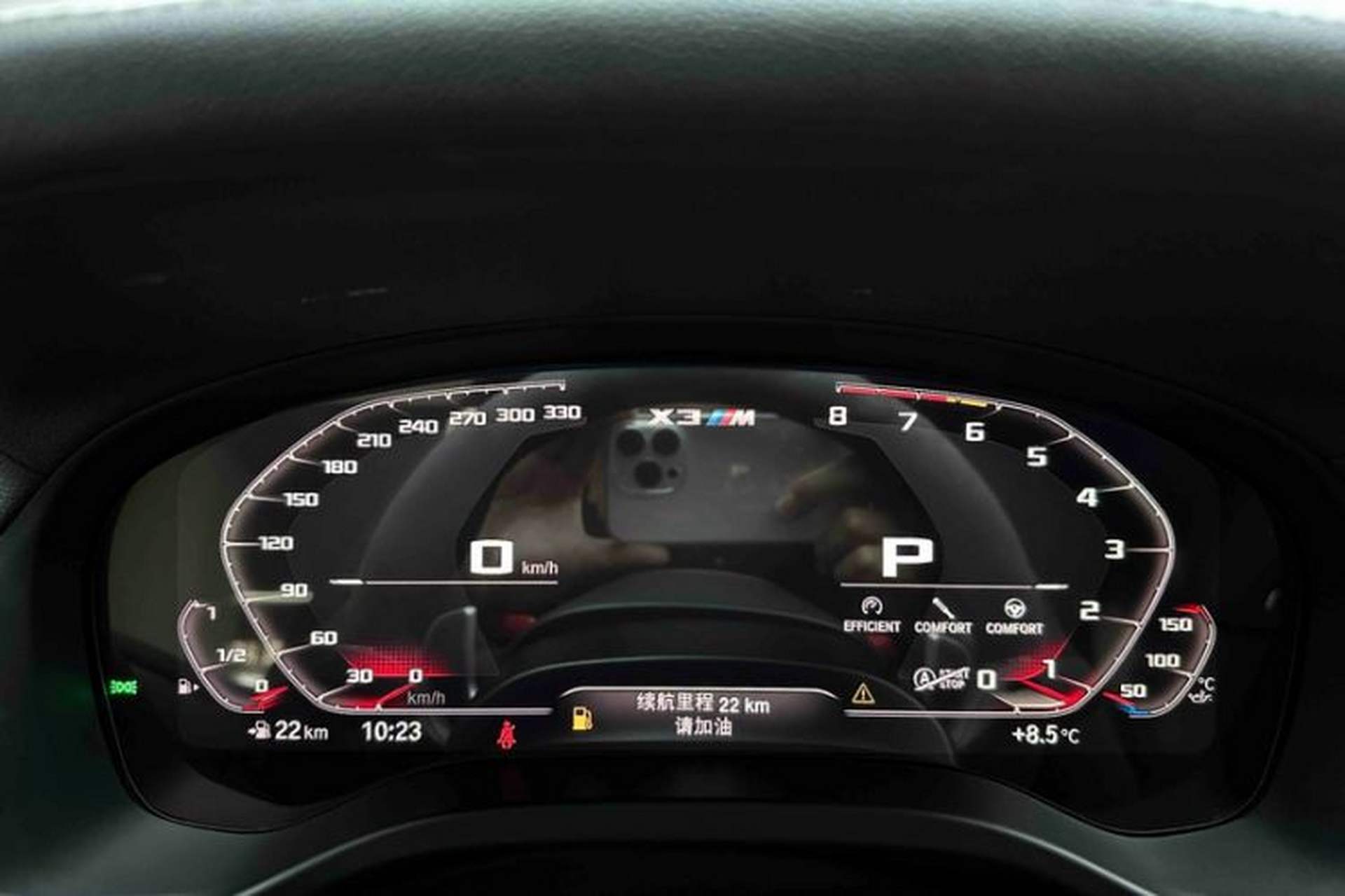 Used BMW X3 M 2021 X3 M Competition Edition Odometer Close Up