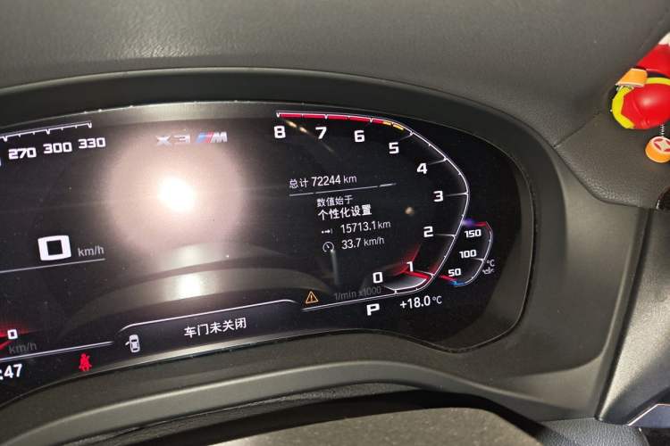 Used BMW X3 M 2021 X3 M Competition Edition Odometer Close Up
