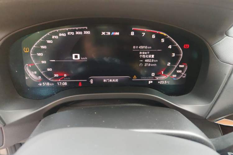 Used BMW X3 M 2021 X3 M Competition Edition Odometer Close Up
