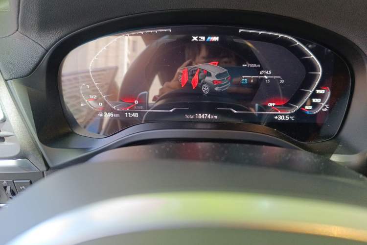 Used BMW X3 M 2022 X3 M Competition Edition Odometer Close Up