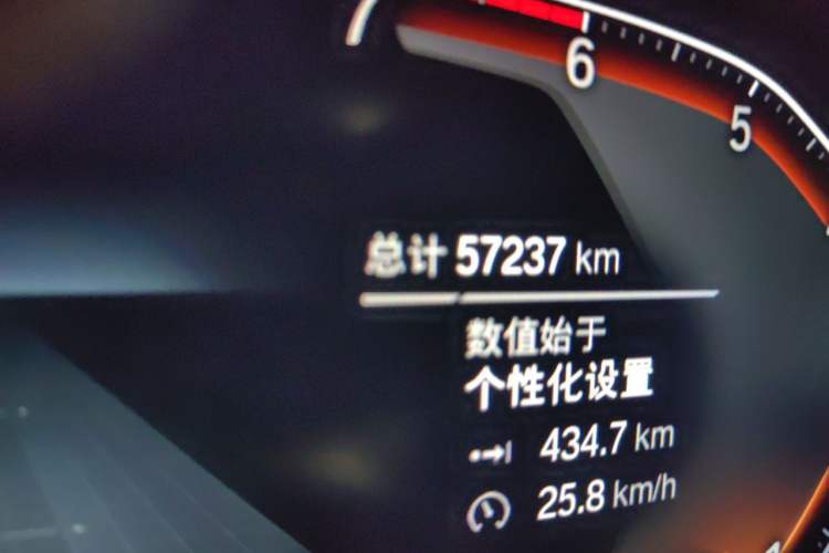 Used BMW X4 2019 xDrive25i M Sport Package Odometer Close Up