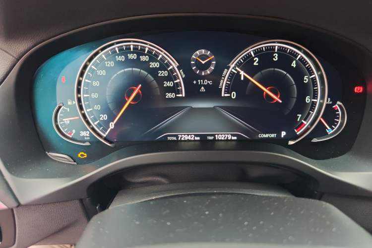 Used BMW X4 2019 xDrive25i M Sport Package Odometer Close Up