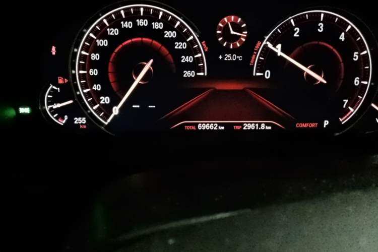 Used BMW X4 2019 xDrive30i M Sport Package Odometer Close Up