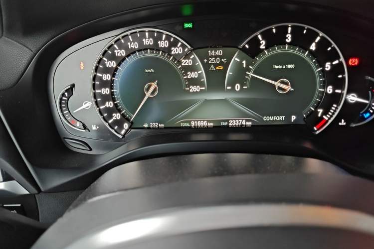 Used BMW X4 2019 xDrive25i M Sport Package Odometer Close Up
