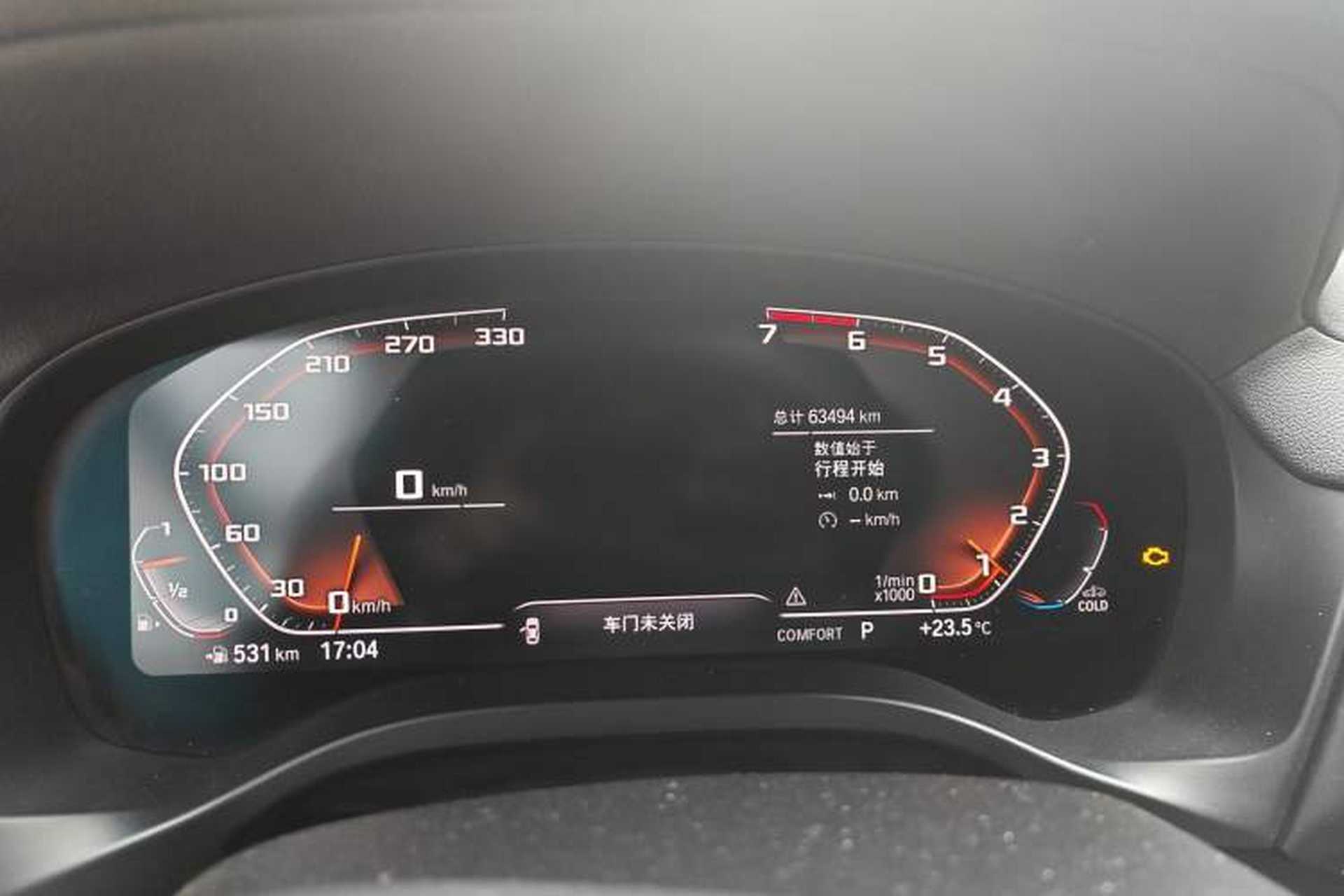 Used BMW X4 2019 xDrive25i M Sport Package Odometer Close Up