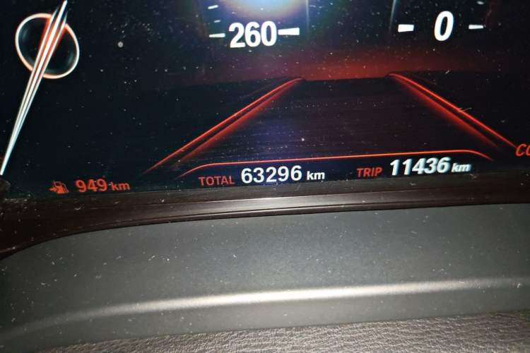 Used BMW X4 2019 xDrive25i M Sport Package Odometer Close Up