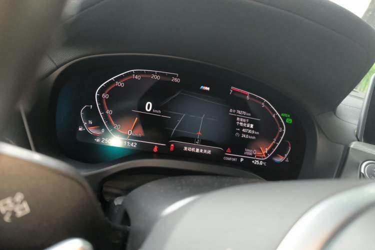 Used BMW X4 2020 xDrive25i M Sport Package Odometer Close Up