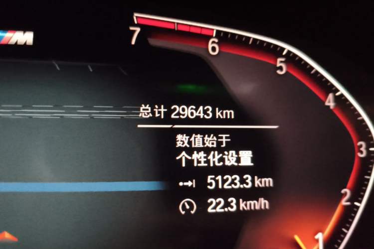 Used BMW X4 2020 xDrive25i M Sport Package Odometer Close Up