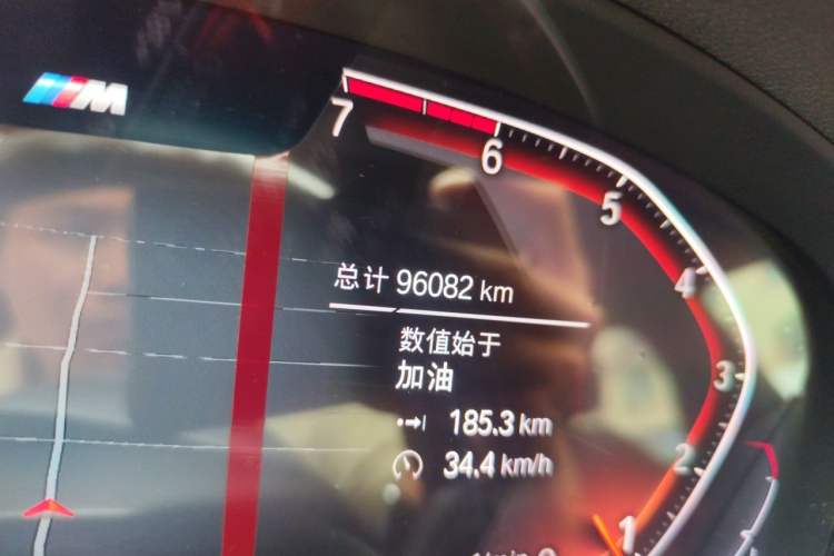 Used BMW X4 2020 xDrive25i M Sport Package Odometer Close Up