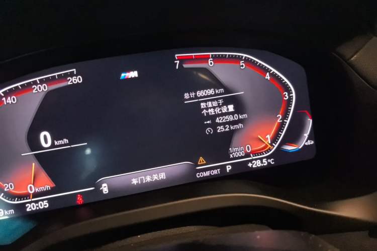 Used BMW X4 2020 xDrive30i M Sport Package Odometer Close Up