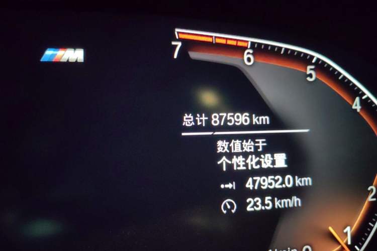 Used BMW X4 2020 xDrive25i M Sport Package Odometer Close Up