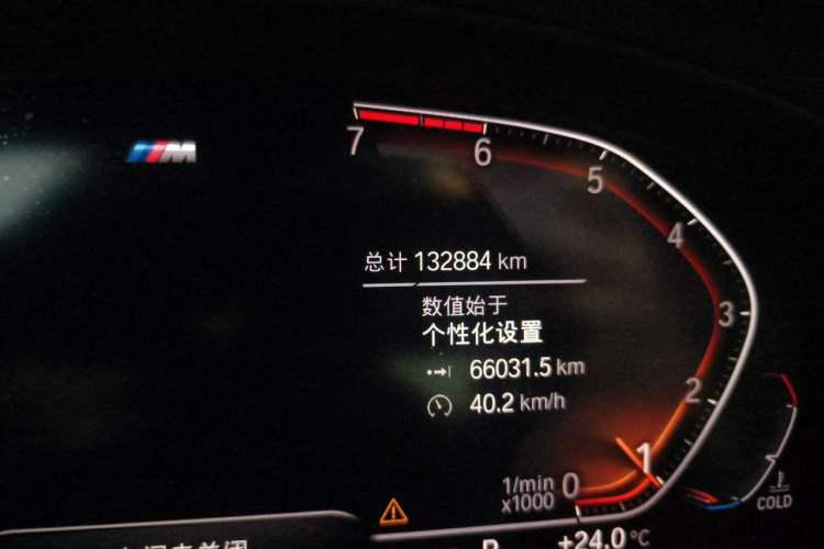 Used BMW X4 2020 xDrive25i M Sport Package Odometer Close Up