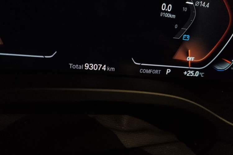 Used BMW X4 2020 xDrive30i M Sport Package Odometer Close Up