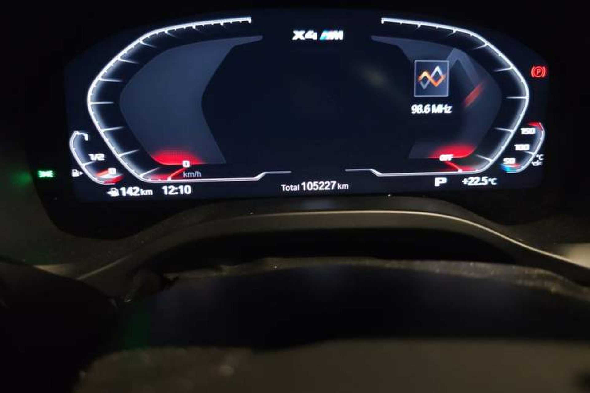 Used BMW X4 2020 xDrive30i M Sport Package Odometer Close Up