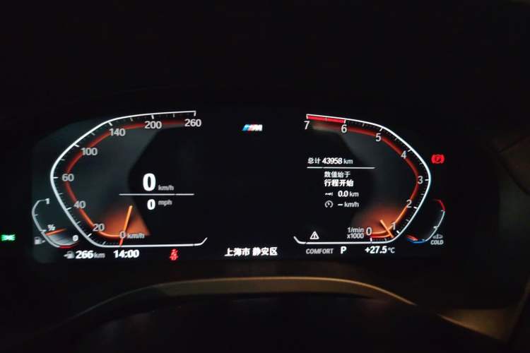 Used BMW X4 2020 xDrive25i M Sport Package Odometer Close Up