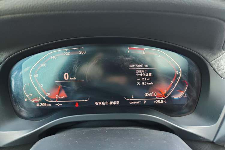 Used BMW X4 2020 xDrive25i M Sport Package Odometer Close Up
