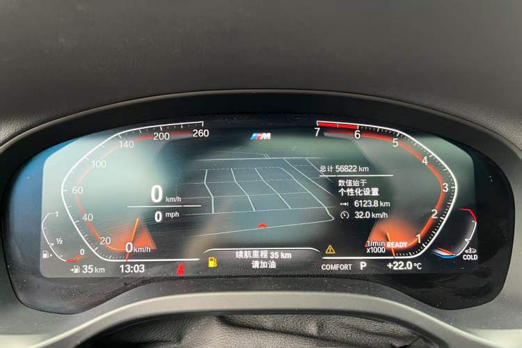 Used BMW X4 2020 xDrive30i M Sport Package Odometer Close Up