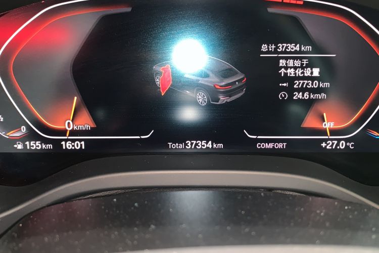 Used BMW X4 2020 xDrive25i M Sport Package Odometer Close Up