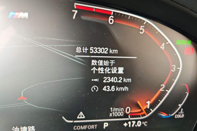 Used BMW X4 2020 xDrive25i M Sport Package Odometer Close Up