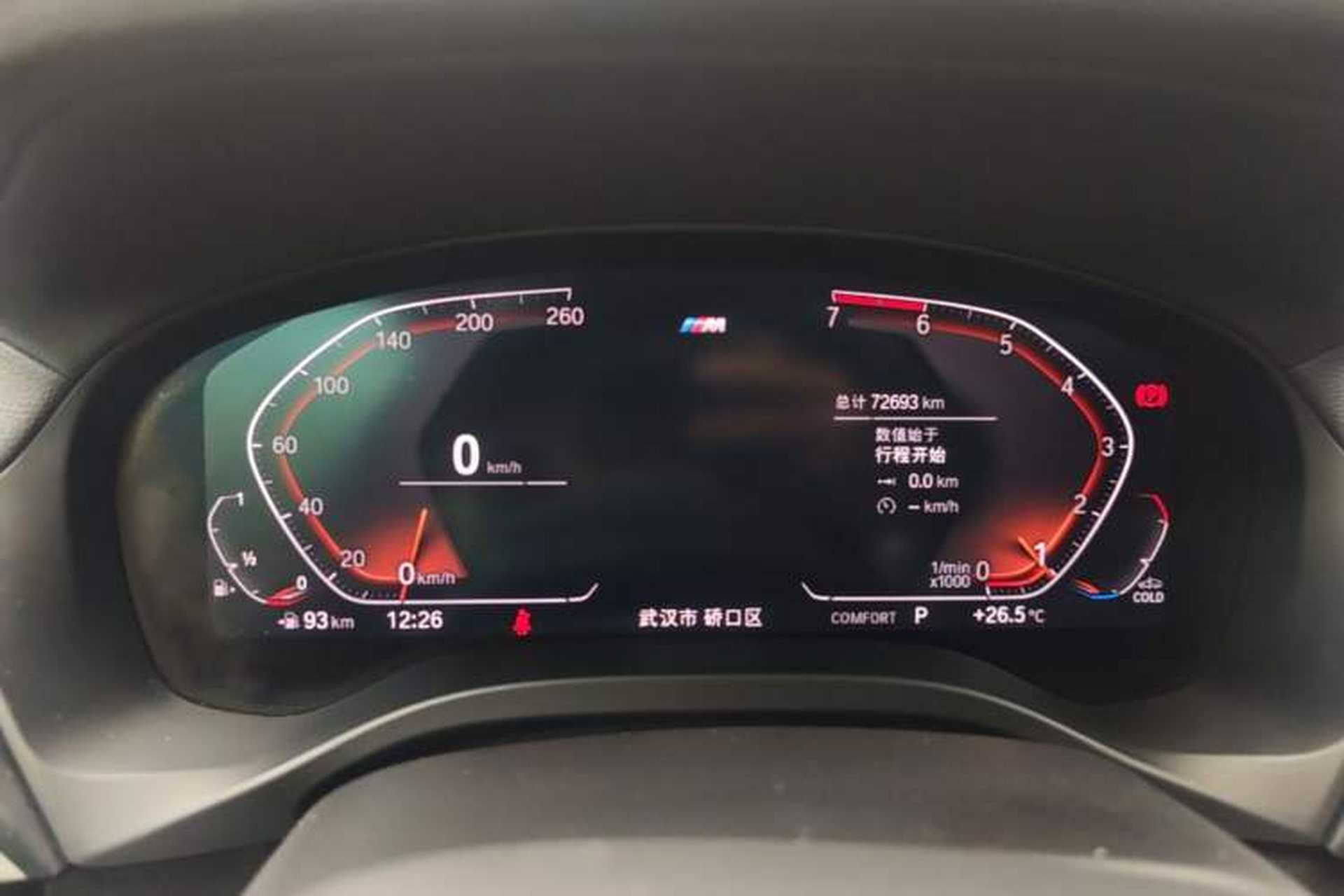 Used BMW X4 2021 Restyled xDrive 25i M Sport Night Edition Package Instrument Cluster