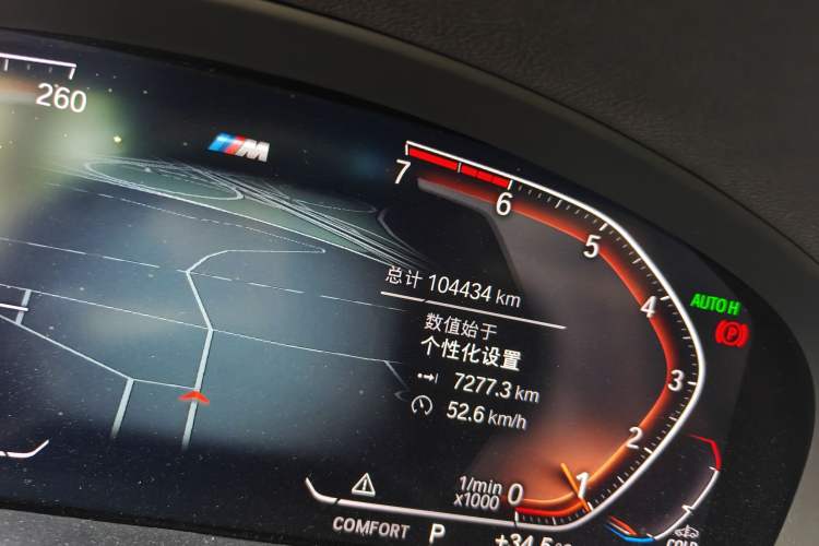 Used BMW X4 2021 xDrive 25i M Sport Package Odometer Close Up