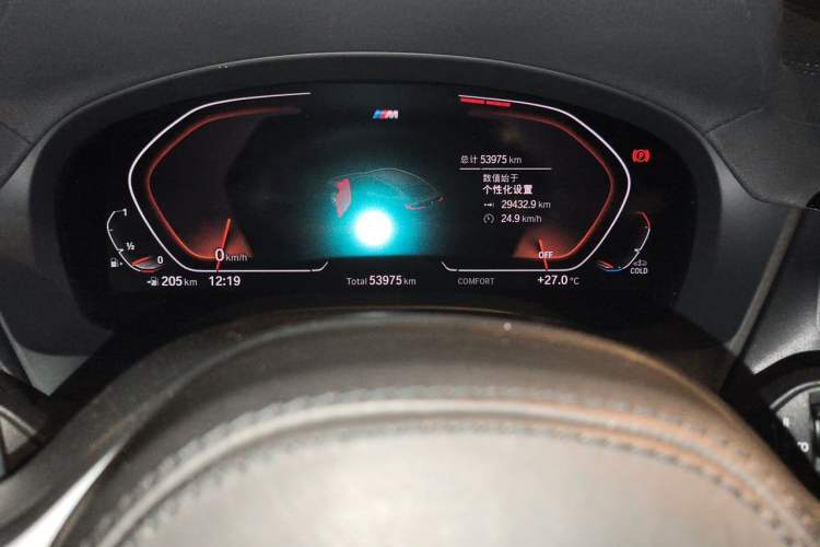 Used BMW X4 2021 xDrive 25i M Sport Night Edition package Odometer Close Up