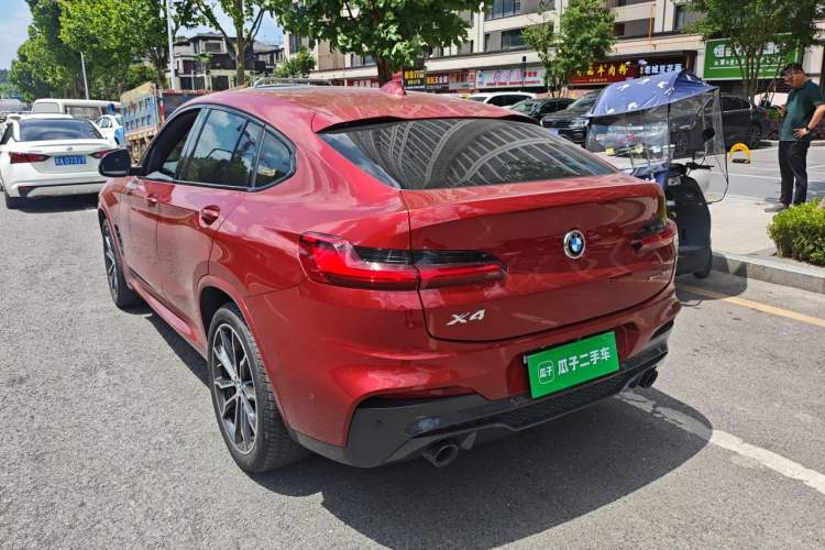 Used BMW X4 2021 xDrive 30i M Sport Night Edition package Rear Left 45 Deg