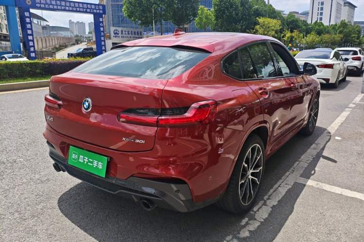 Used BMW X4 2021 xDrive 30i M Sport Night Edition package Rear Right 45 Deg