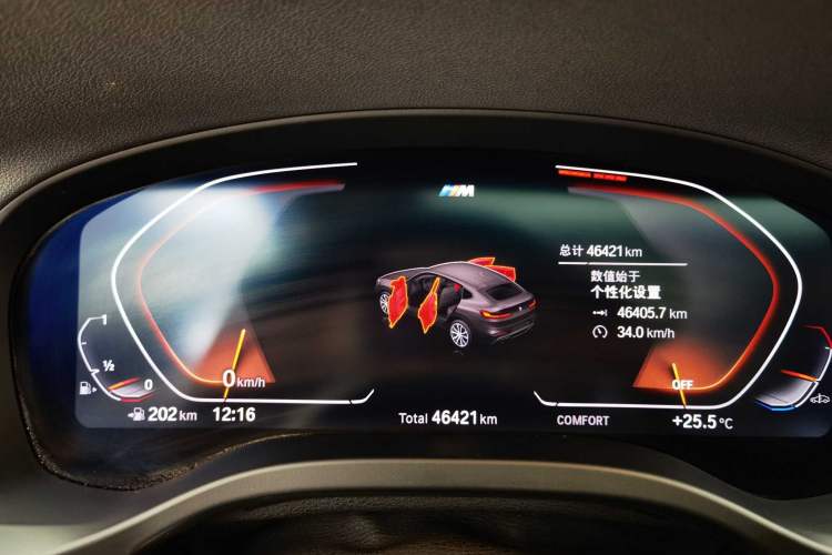 Used BMW X4 2021 Restyled xDrive 25i M Sport Package Odometer Close Up