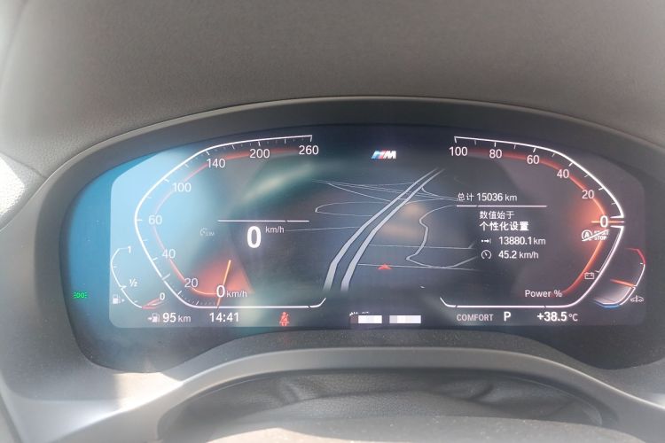 Used BMW X4 2022 xDrive 25i M Sport Package Odometer Close Up