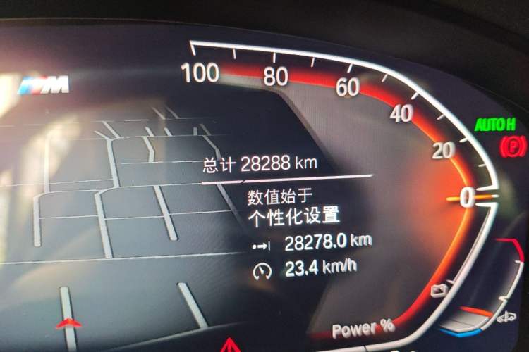 Used BMW X4 2022 xDrive 25i M Sport Package Odometer Close Up