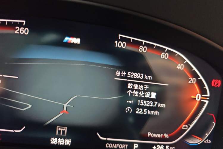 Used BMW X4 2022 xDrive 25i M Sport Package Odometer Close Up