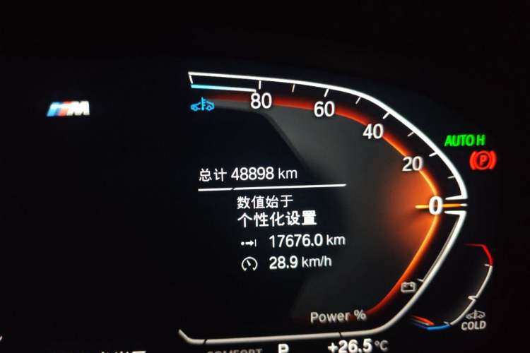 Used BMW X4 2022 xDrive 25i M Sport Package Odometer Close Up