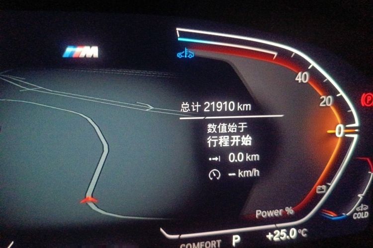 Used BMW X4 2022 xDrive 30i M Sport Package Odometer Close Up