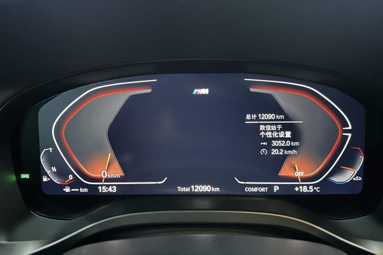 Used BMW X4 2022 xDrive 25i M Sport Package Odometer Close Up