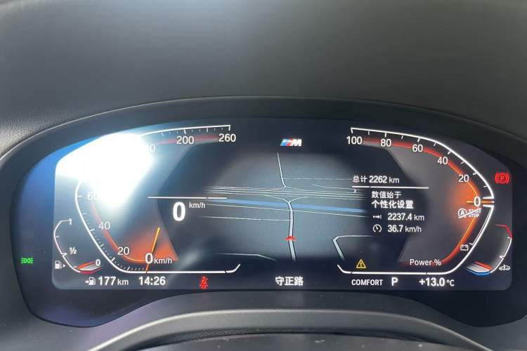 Used BMW X4 2022 xDrive 30i M Sport Package Odometer Close Up