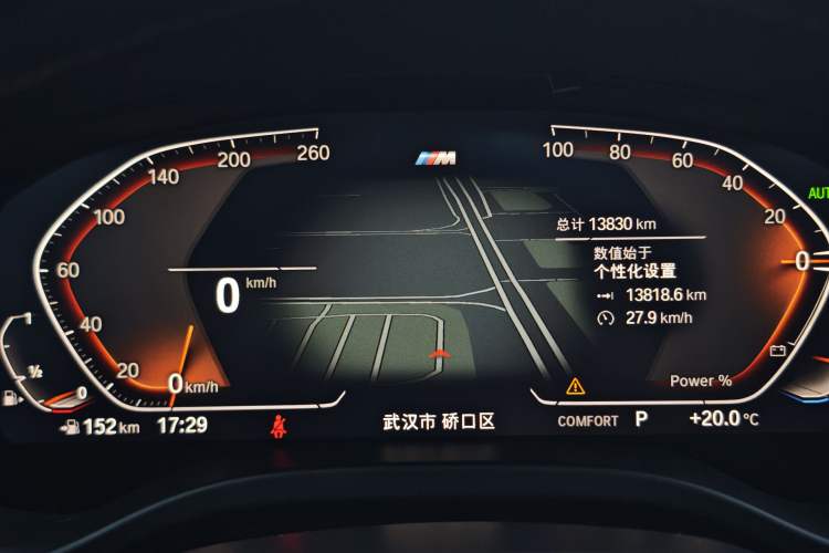 Used BMW X4 2022 xDrive 25i M Sport Package Odometer Close Up