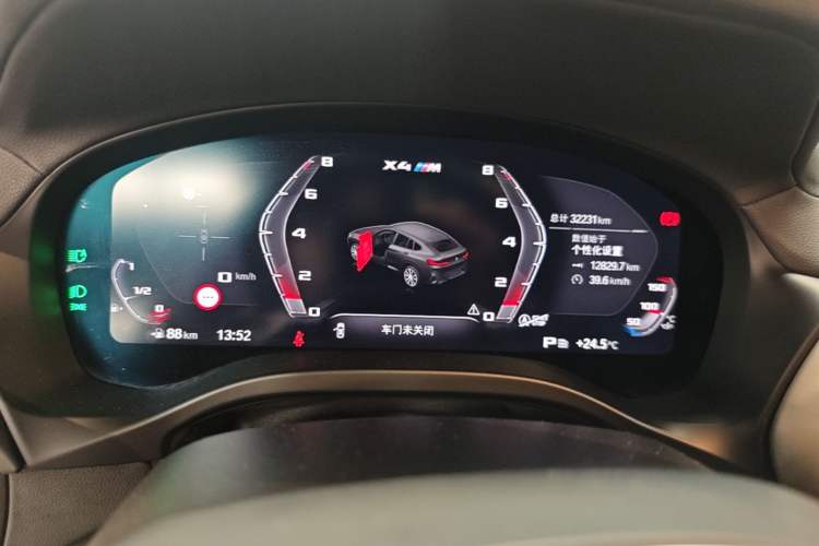 Used BMW X4 2022 Restyled xDrive 30i M Sport Night Edition Package Odometer Close Up
