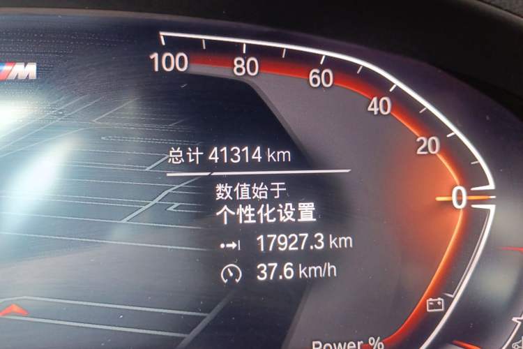 Used BMW X4 2022 Restyled xDrive 30i M Sport Night Edition Package Odometer Close Up